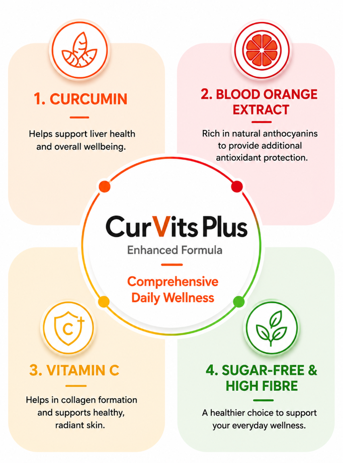 EnVita CurVits Plus Flavoured Drink Premix Powder